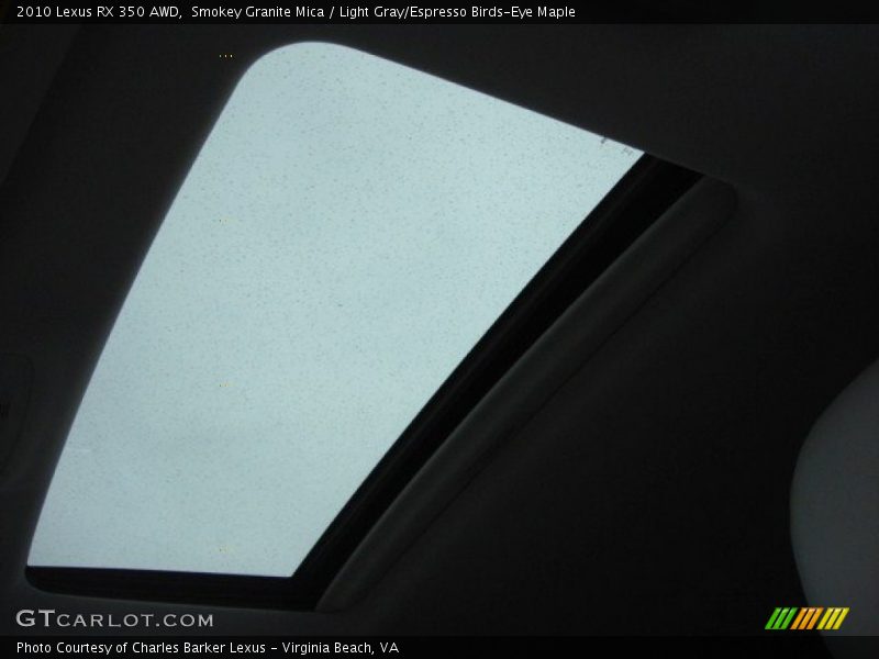 Smokey Granite Mica / Light Gray/Espresso Birds-Eye Maple 2010 Lexus RX 350 AWD