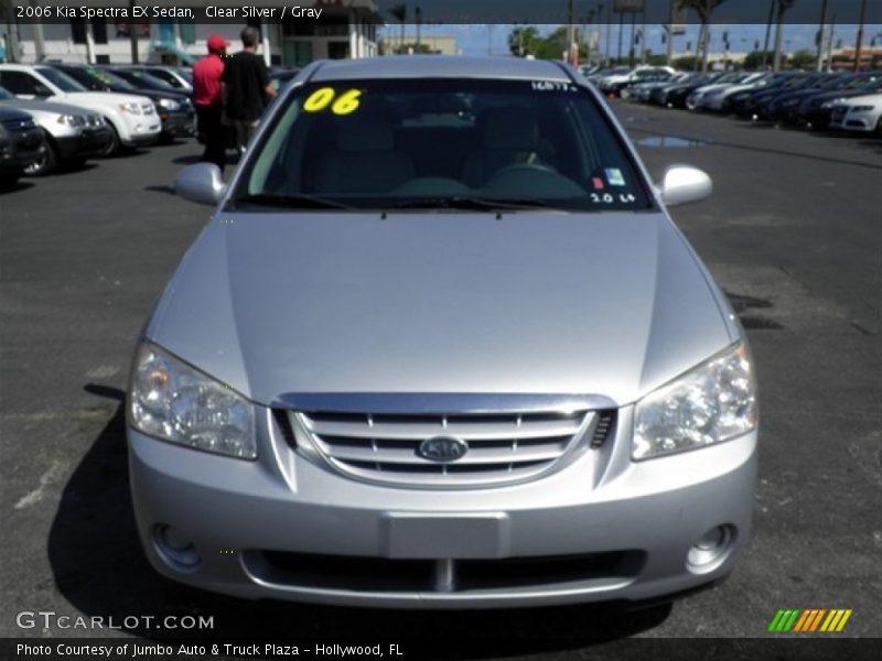 Clear Silver / Gray 2006 Kia Spectra EX Sedan