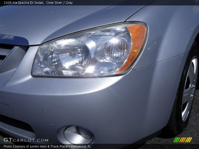 Clear Silver / Gray 2006 Kia Spectra EX Sedan