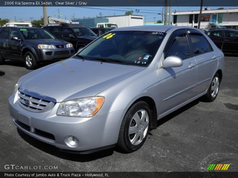 Clear Silver / Gray 2006 Kia Spectra EX Sedan