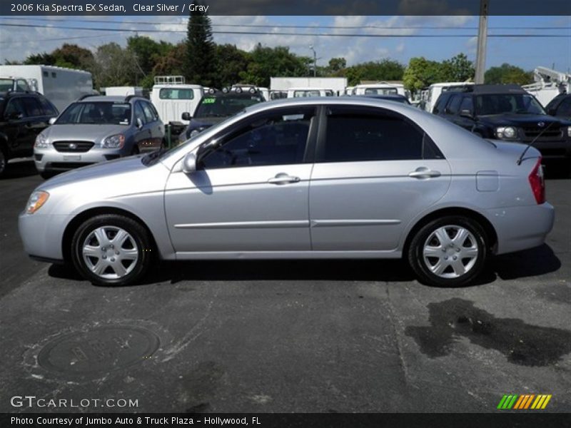 Clear Silver / Gray 2006 Kia Spectra EX Sedan