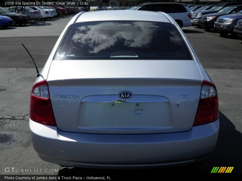 Clear Silver / Gray 2006 Kia Spectra EX Sedan