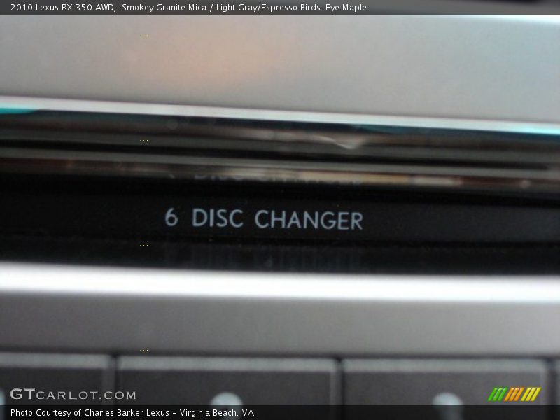 Smokey Granite Mica / Light Gray/Espresso Birds-Eye Maple 2010 Lexus RX 350 AWD