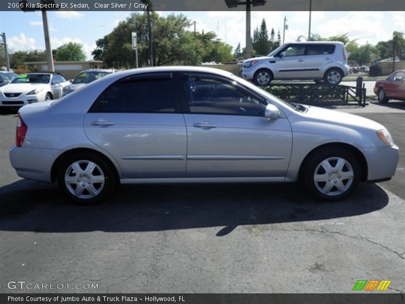 Clear Silver / Gray 2006 Kia Spectra EX Sedan