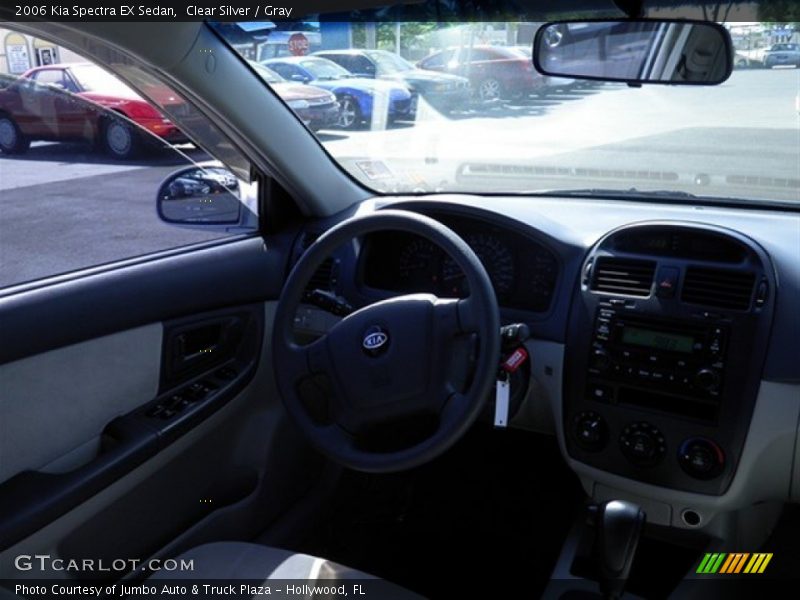 Clear Silver / Gray 2006 Kia Spectra EX Sedan