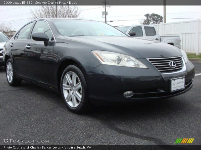 Smokey Granite Mica / Black 2009 Lexus ES 350