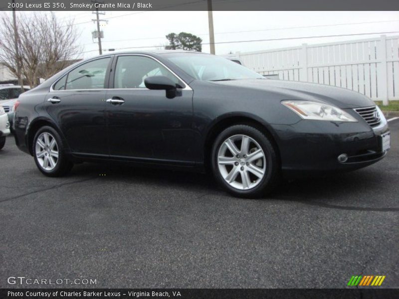 Smokey Granite Mica / Black 2009 Lexus ES 350