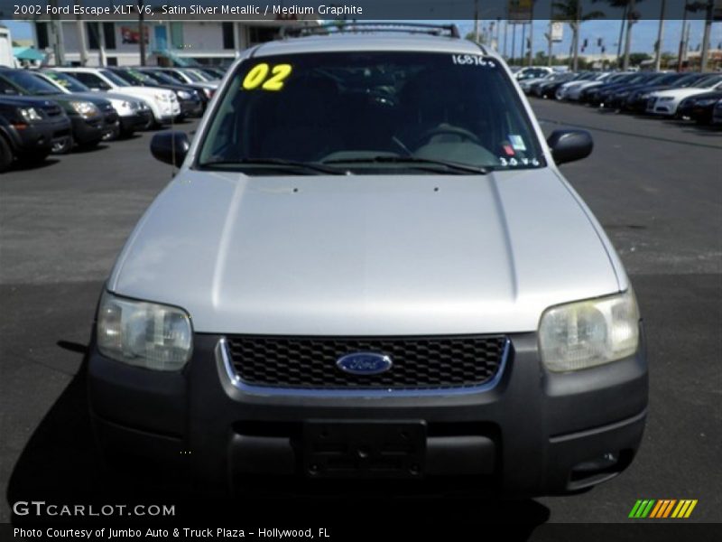 Satin Silver Metallic / Medium Graphite 2002 Ford Escape XLT V6