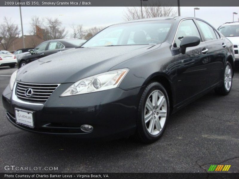 Smokey Granite Mica / Black 2009 Lexus ES 350