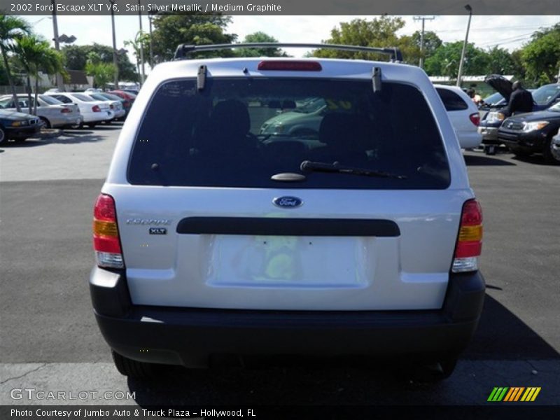 Satin Silver Metallic / Medium Graphite 2002 Ford Escape XLT V6