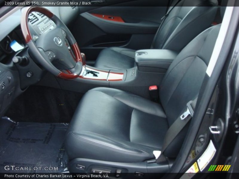 Smokey Granite Mica / Black 2009 Lexus ES 350
