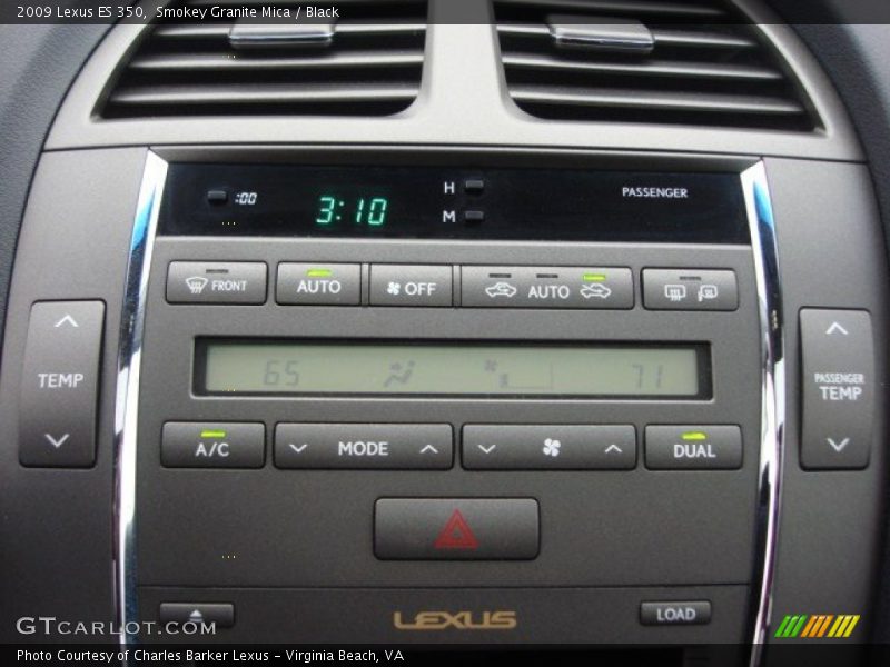 Smokey Granite Mica / Black 2009 Lexus ES 350
