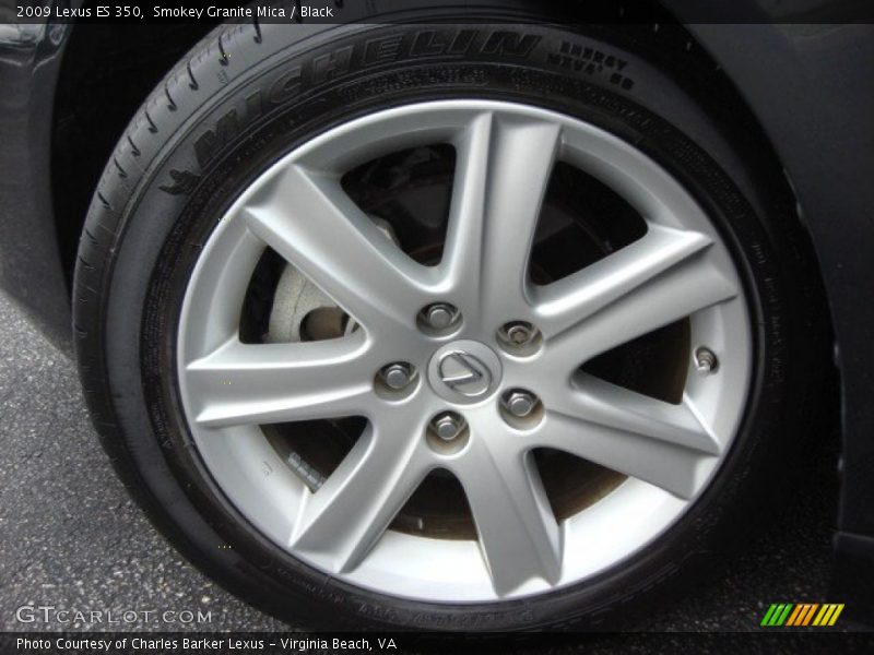 Smokey Granite Mica / Black 2009 Lexus ES 350