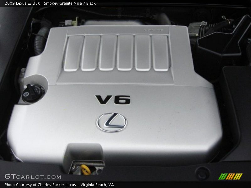 Smokey Granite Mica / Black 2009 Lexus ES 350