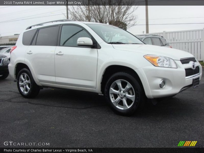Super White / Ash Gray 2010 Toyota RAV4 Limited
