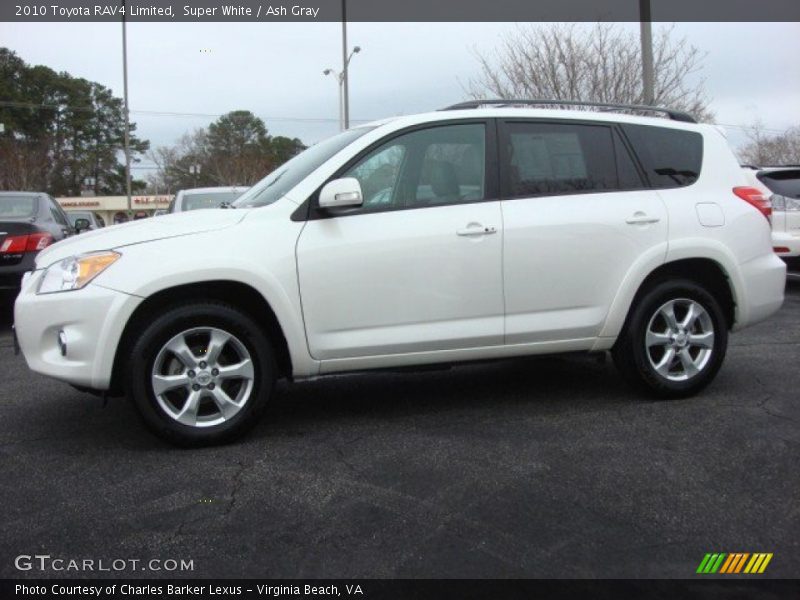 Super White / Ash Gray 2010 Toyota RAV4 Limited