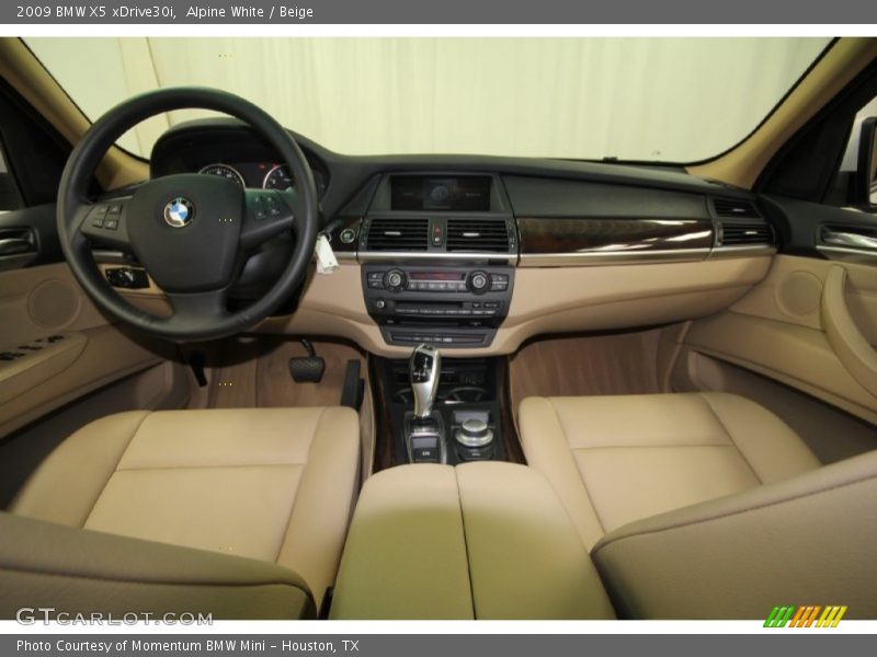Alpine White / Beige 2009 BMW X5 xDrive30i