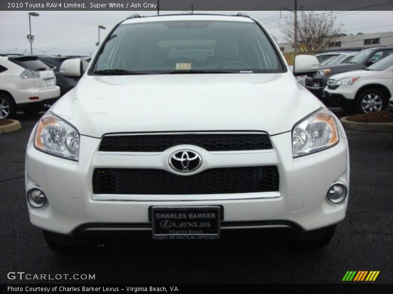 Super White / Ash Gray 2010 Toyota RAV4 Limited