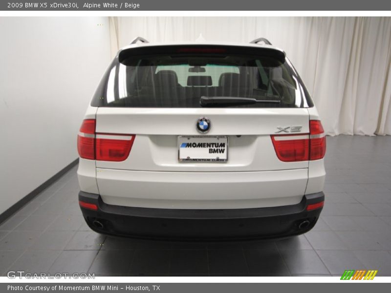 Alpine White / Beige 2009 BMW X5 xDrive30i