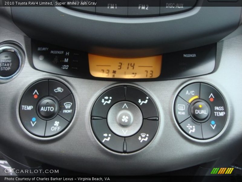 Super White / Ash Gray 2010 Toyota RAV4 Limited