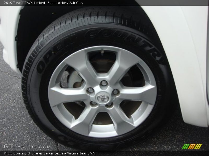 Super White / Ash Gray 2010 Toyota RAV4 Limited