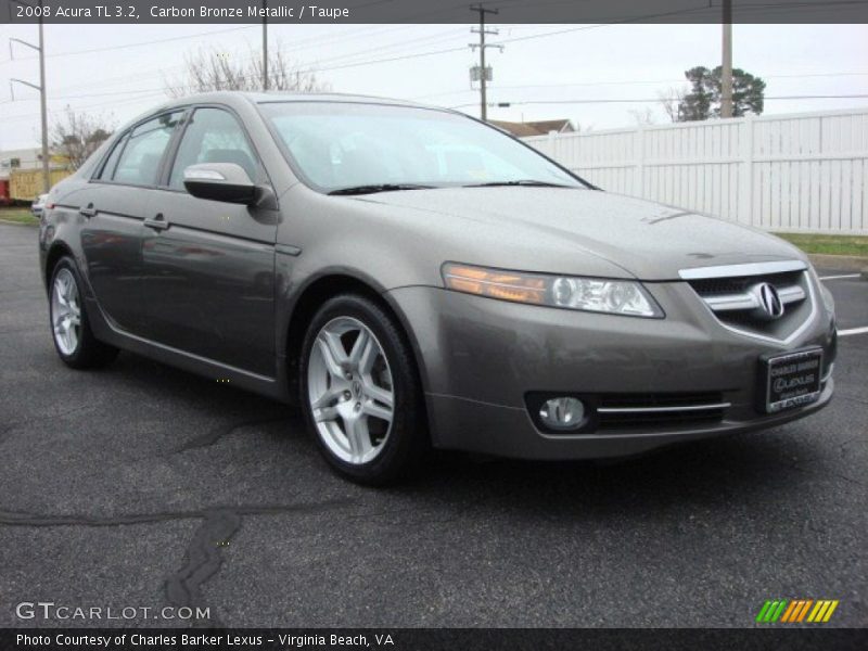Carbon Bronze Metallic / Taupe 2008 Acura TL 3.2