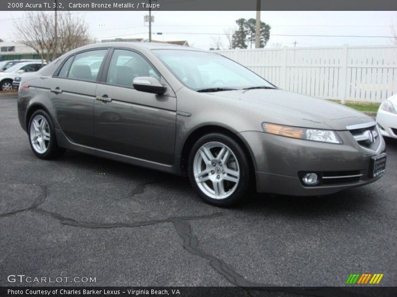 Carbon Bronze Metallic / Taupe 2008 Acura TL 3.2