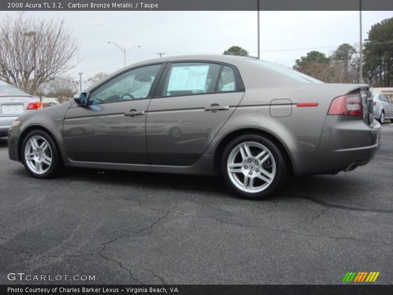 Carbon Bronze Metallic / Taupe 2008 Acura TL 3.2