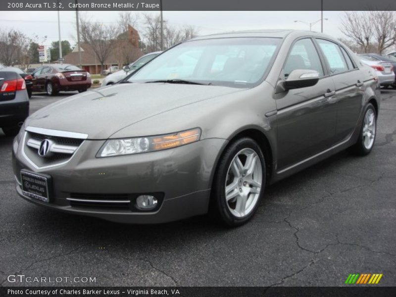 Carbon Bronze Metallic / Taupe 2008 Acura TL 3.2