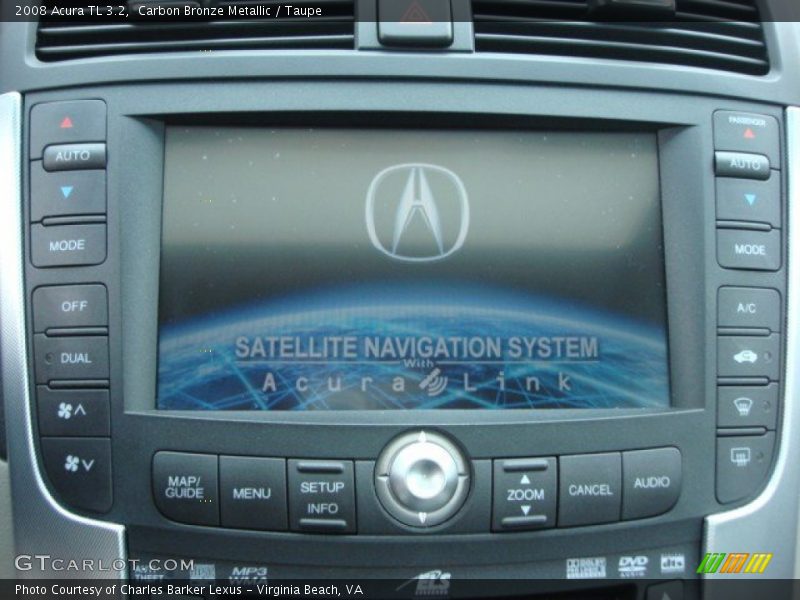 Carbon Bronze Metallic / Taupe 2008 Acura TL 3.2
