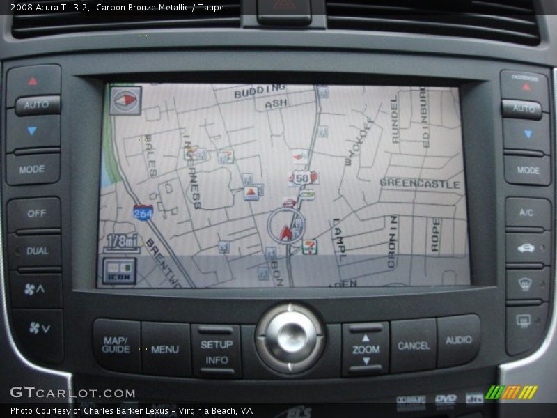 Carbon Bronze Metallic / Taupe 2008 Acura TL 3.2