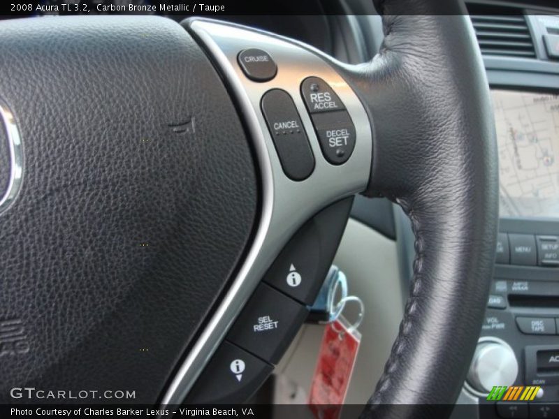 Carbon Bronze Metallic / Taupe 2008 Acura TL 3.2