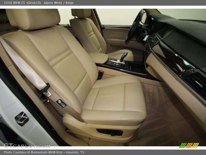 Alpine White / Beige 2009 BMW X5 xDrive30i