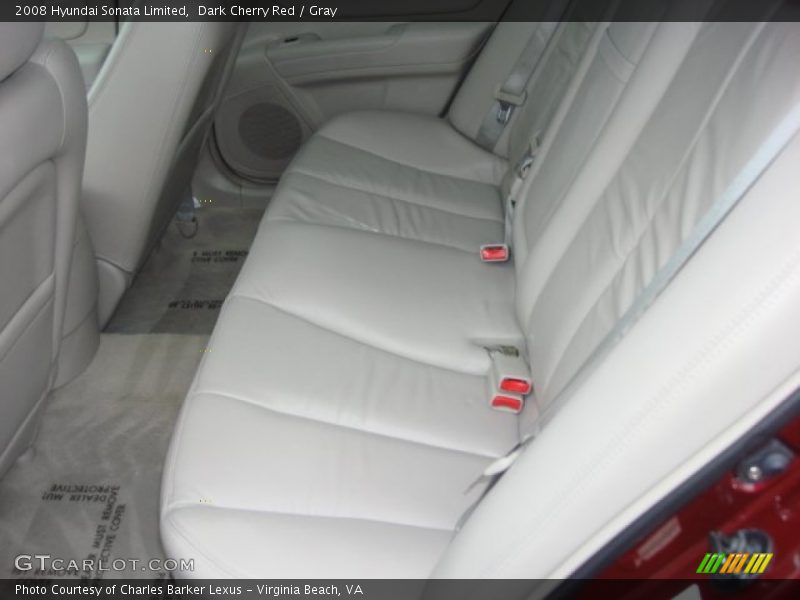 Dark Cherry Red / Gray 2008 Hyundai Sonata Limited