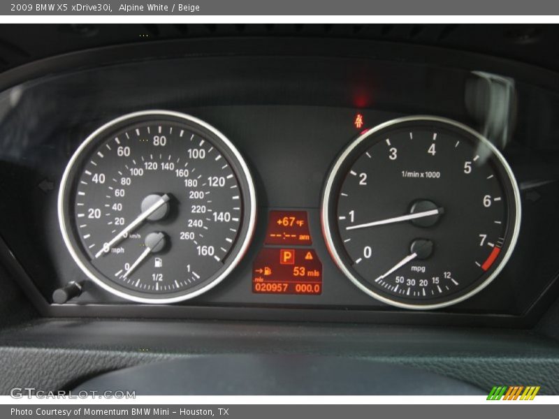 Alpine White / Beige 2009 BMW X5 xDrive30i