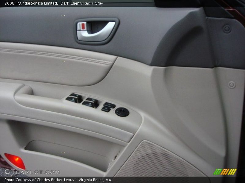 Dark Cherry Red / Gray 2008 Hyundai Sonata Limited
