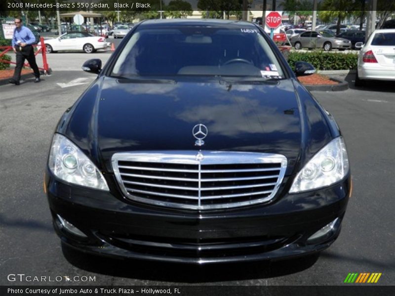 Black / Black 2008 Mercedes-Benz S 550 Sedan