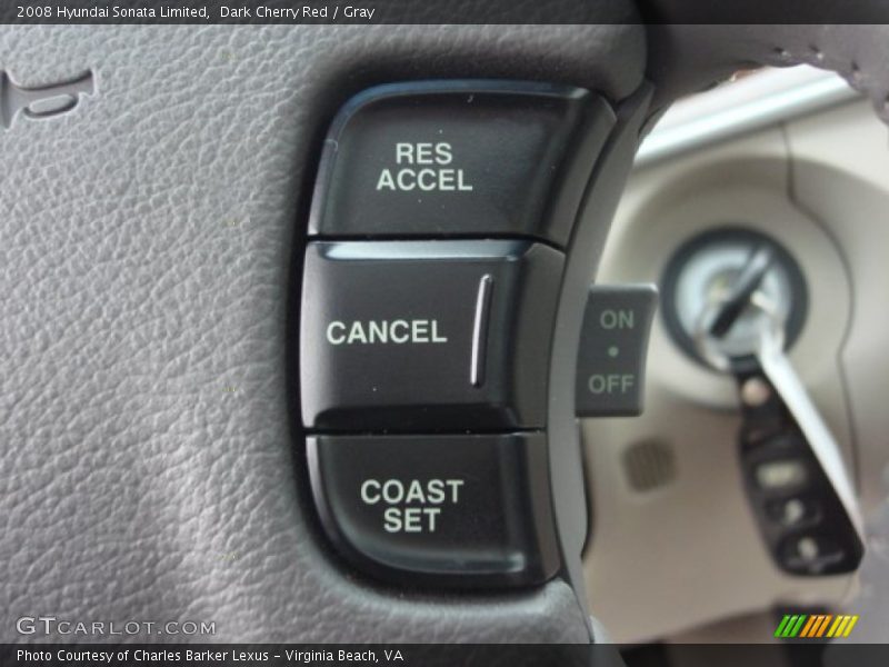 Dark Cherry Red / Gray 2008 Hyundai Sonata Limited