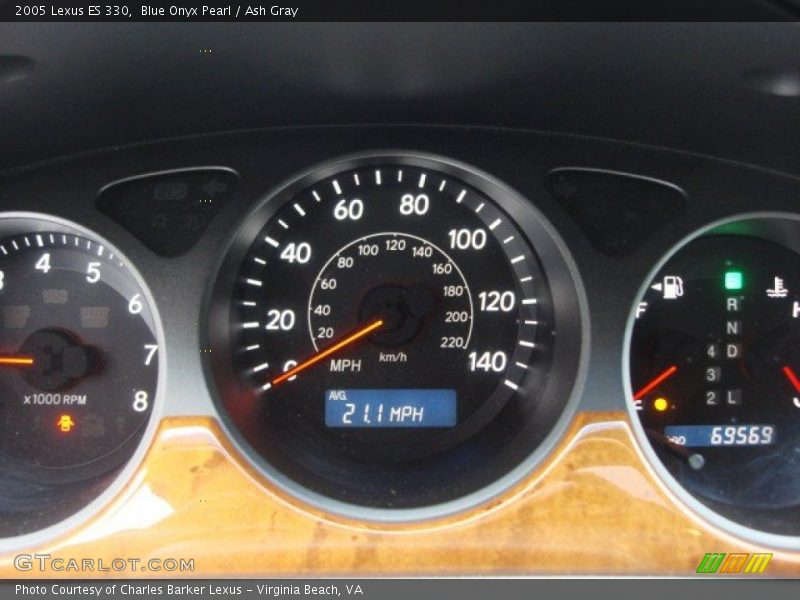 Blue Onyx Pearl / Ash Gray 2005 Lexus ES 330