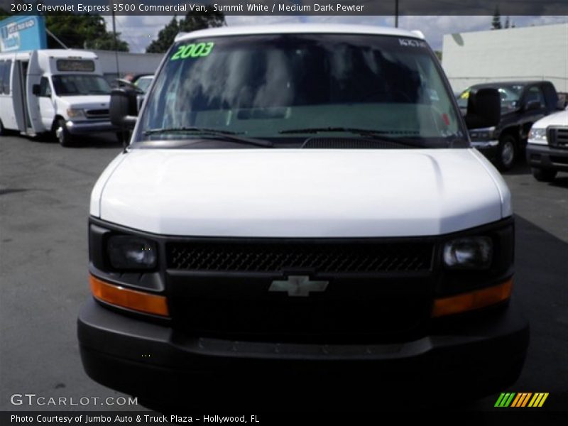 Summit White / Medium Dark Pewter 2003 Chevrolet Express 3500 Commercial Van