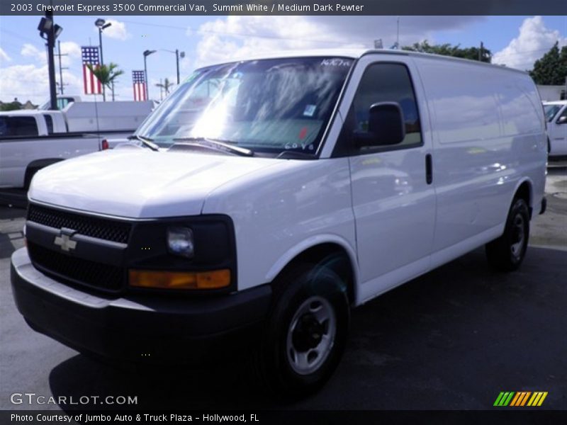 Summit White / Medium Dark Pewter 2003 Chevrolet Express 3500 Commercial Van