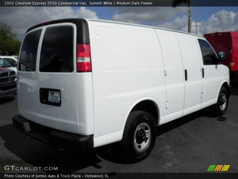 Summit White / Medium Dark Pewter 2003 Chevrolet Express 3500 Commercial Van