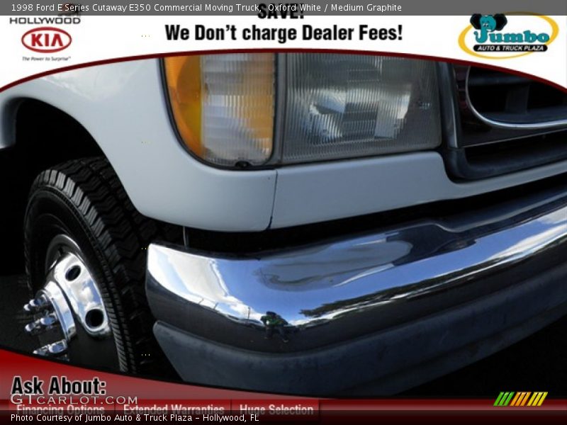 Oxford White / Medium Graphite 1998 Ford E Series Cutaway E350 Commercial Moving Truck