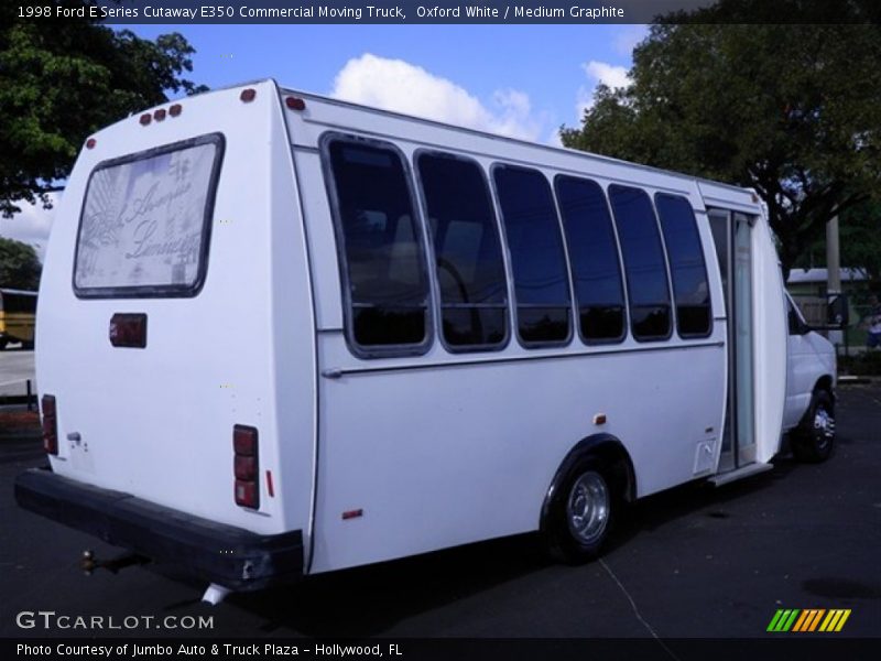 Oxford White / Medium Graphite 1998 Ford E Series Cutaway E350 Commercial Moving Truck