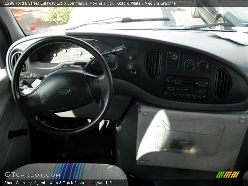 Oxford White / Medium Graphite 1998 Ford E Series Cutaway E350 Commercial Moving Truck