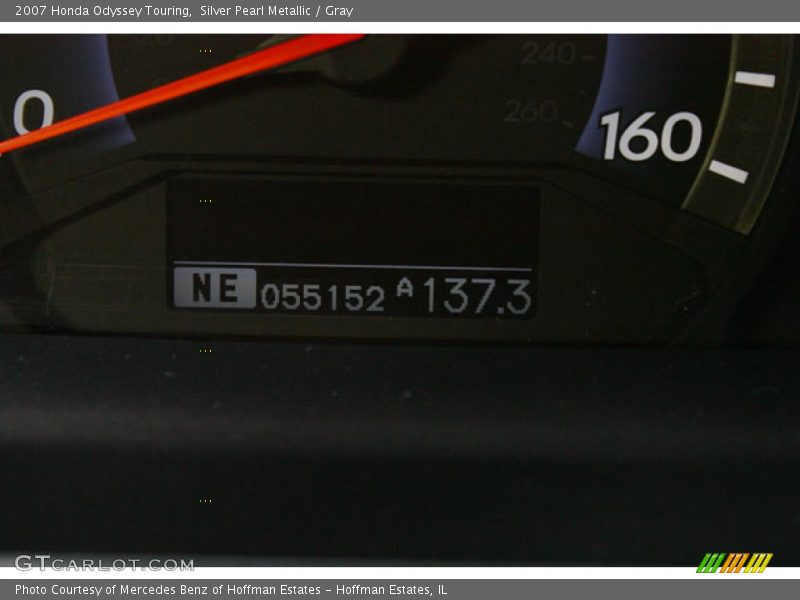 Silver Pearl Metallic / Gray 2007 Honda Odyssey Touring