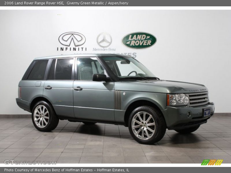 Giverny Green Metallic / Aspen/Ivory 2006 Land Rover Range Rover HSE