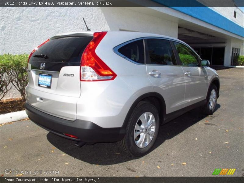 Alabaster Silver Metallic / Black 2012 Honda CR-V EX 4WD