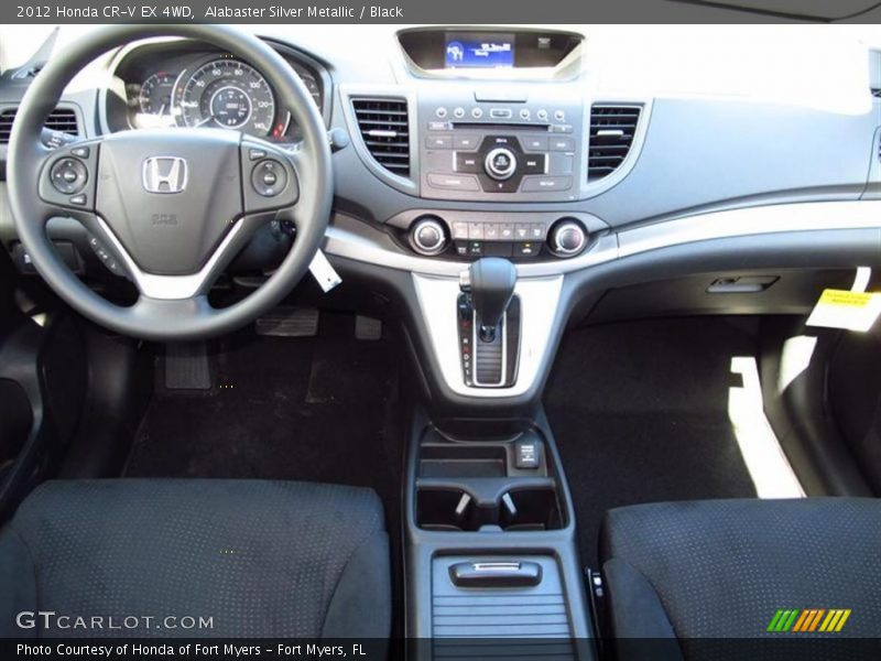Alabaster Silver Metallic / Black 2012 Honda CR-V EX 4WD
