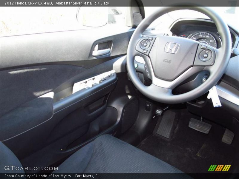 Alabaster Silver Metallic / Black 2012 Honda CR-V EX 4WD